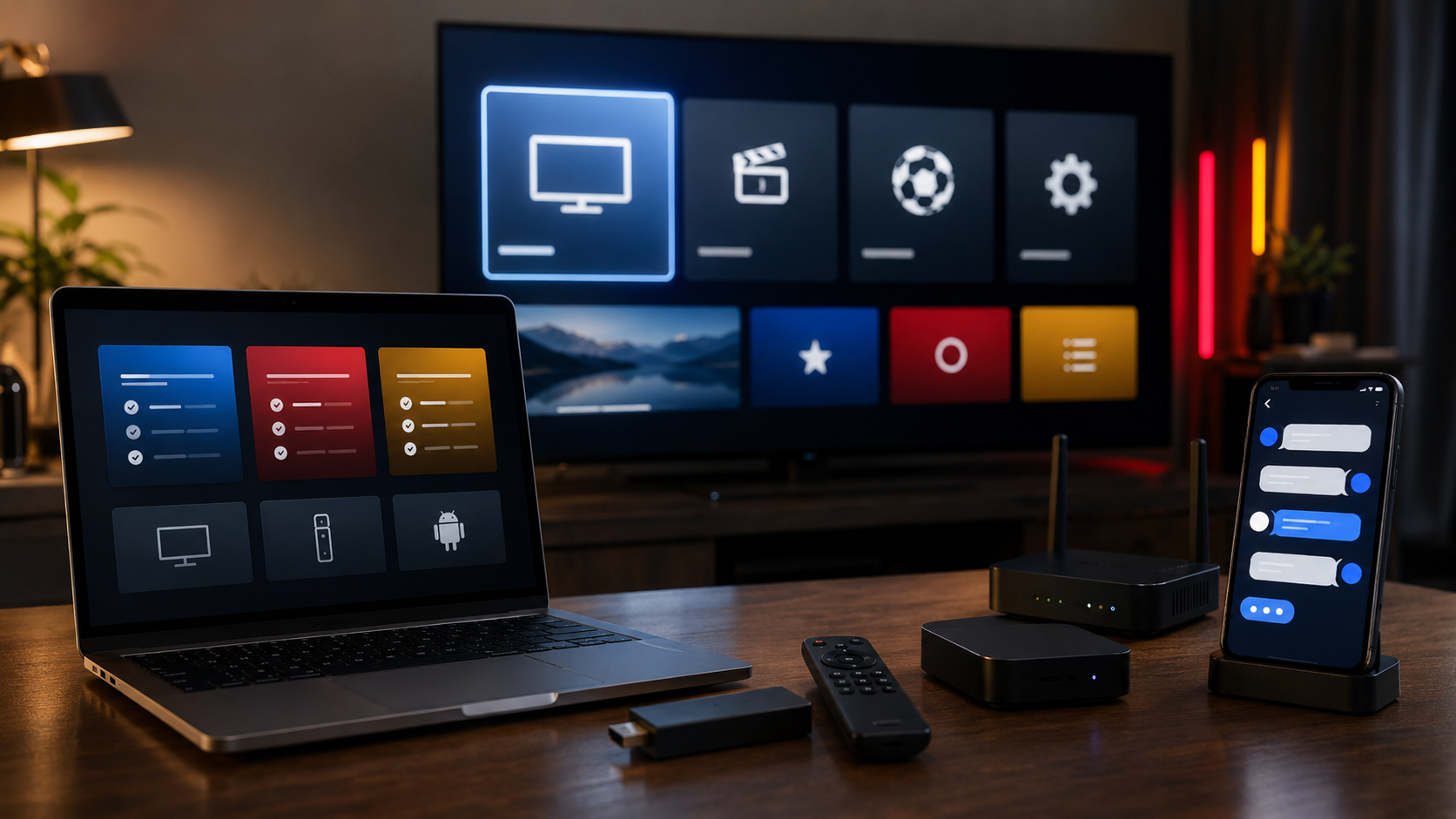 Deutschland IPTV auf einem modernen Smart TV